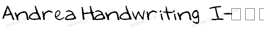 Andrea Handwriting I字体转换
